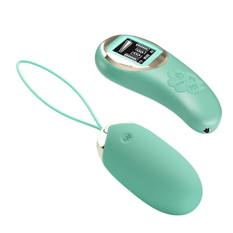 Pretty Love Mina Vibrating Remote Control Egg - Turquoise