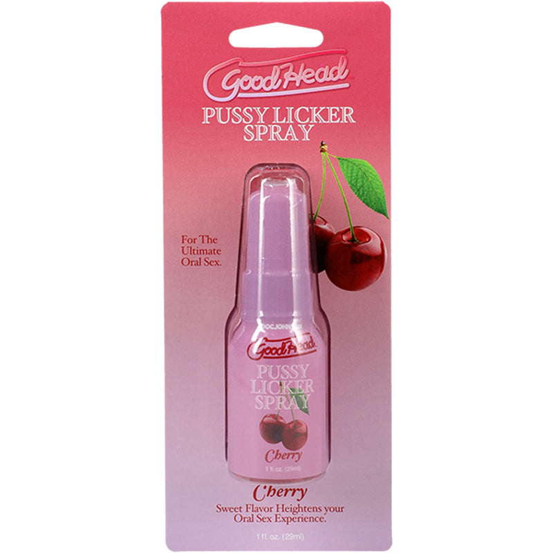 Doc Johnson Goodhead Pussy Licker Spray Cherry 1 Fl Oz