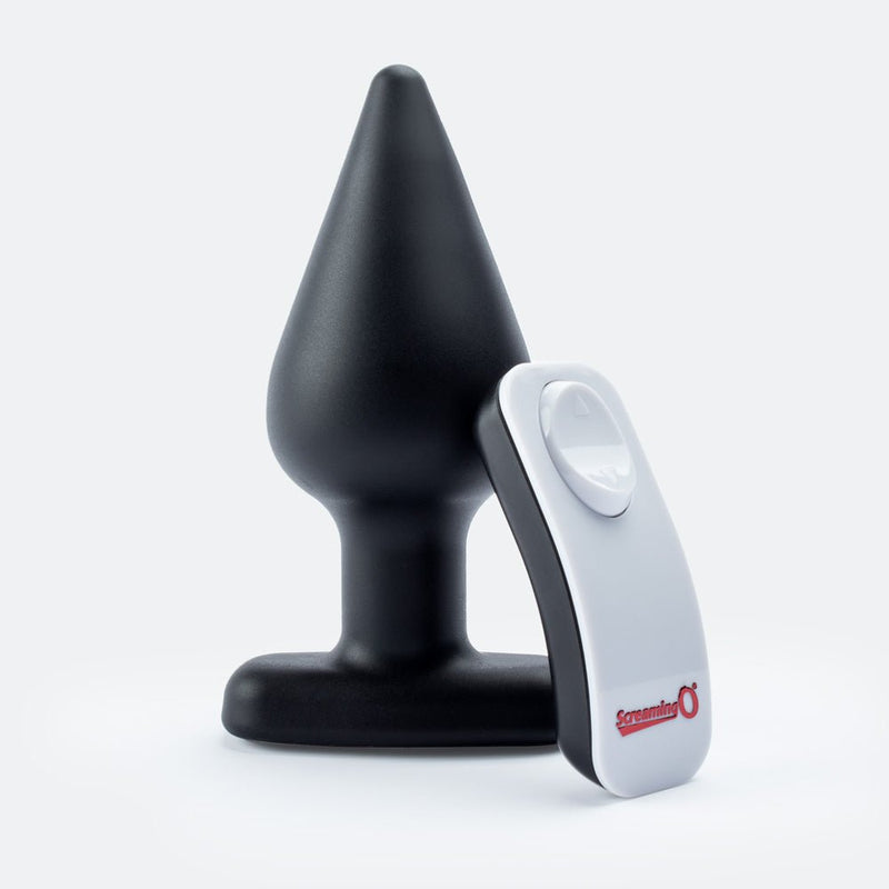 Screaming O My Secret Remote Vibrating XL Plug - Black - 6 Count Box