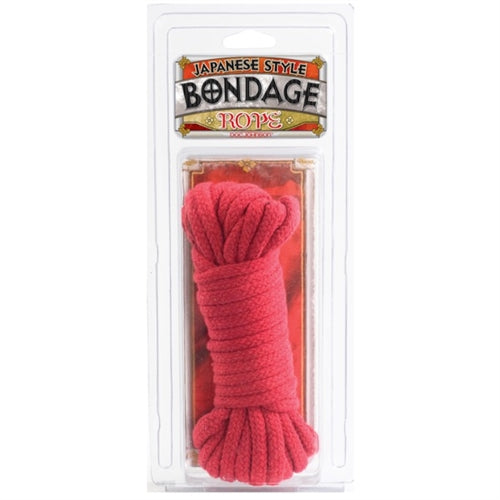 Doc Johnson Bondage Rope - Cotton - Japanese Style - Red