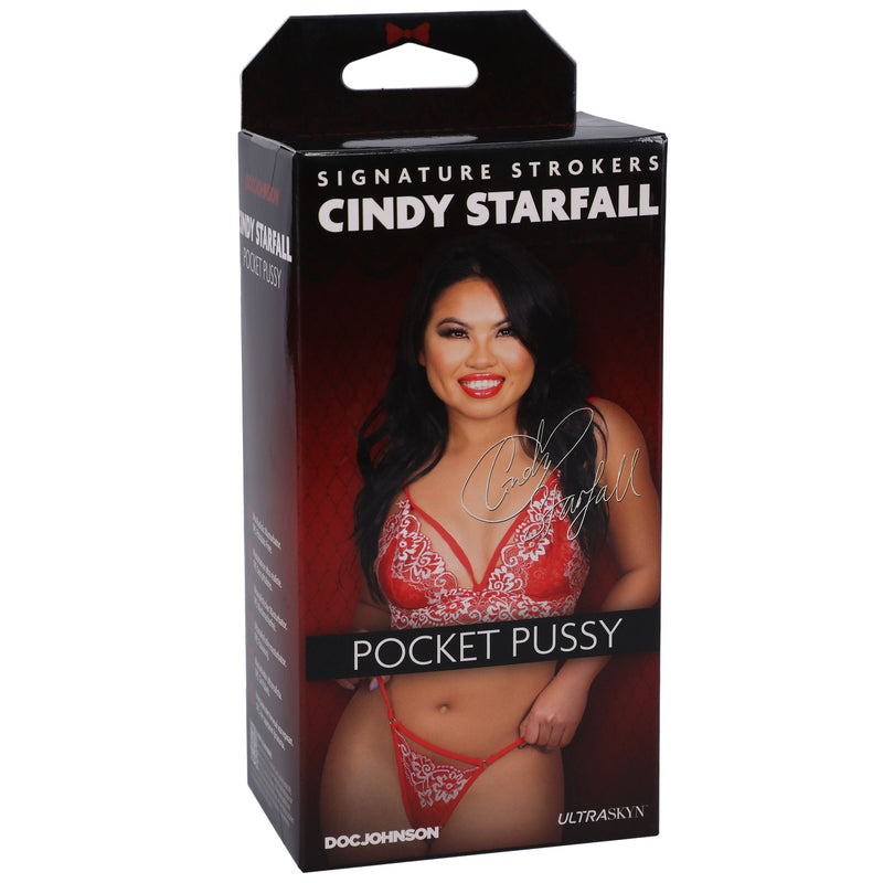 Doc Johnson Signature Strokers - Cindy Starfall Pocket Pussy - Vanilla - Stroker Masturbator - Realistic Pocket Pussy