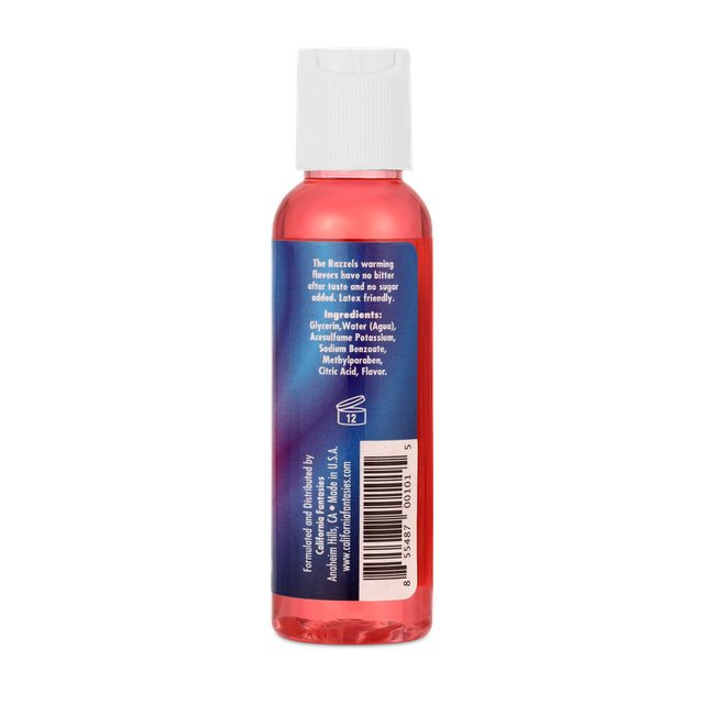 California Fantasies Razzels Warming Lubricant - Sinful Strawberry - 2.5 Oz. Bottle
