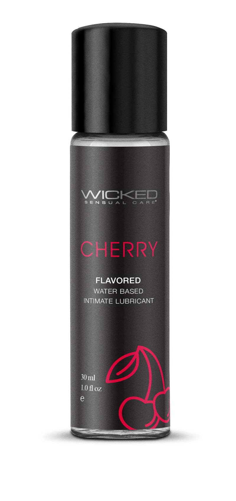 Wicked Sensual Care Aqua Cherry Flavored Water Based Intimate Lubricant - 1 Fl. Oz.