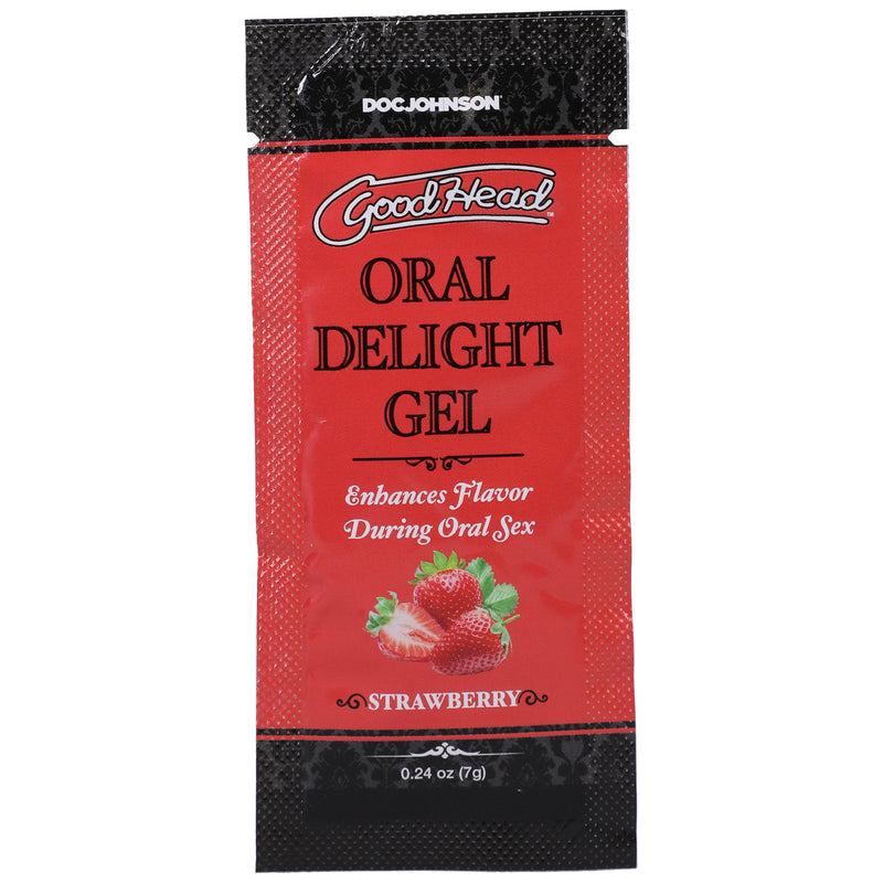 Doc Johnson Goodhead Oral Delight Gel Strawberry 0.24 Oz Bulk