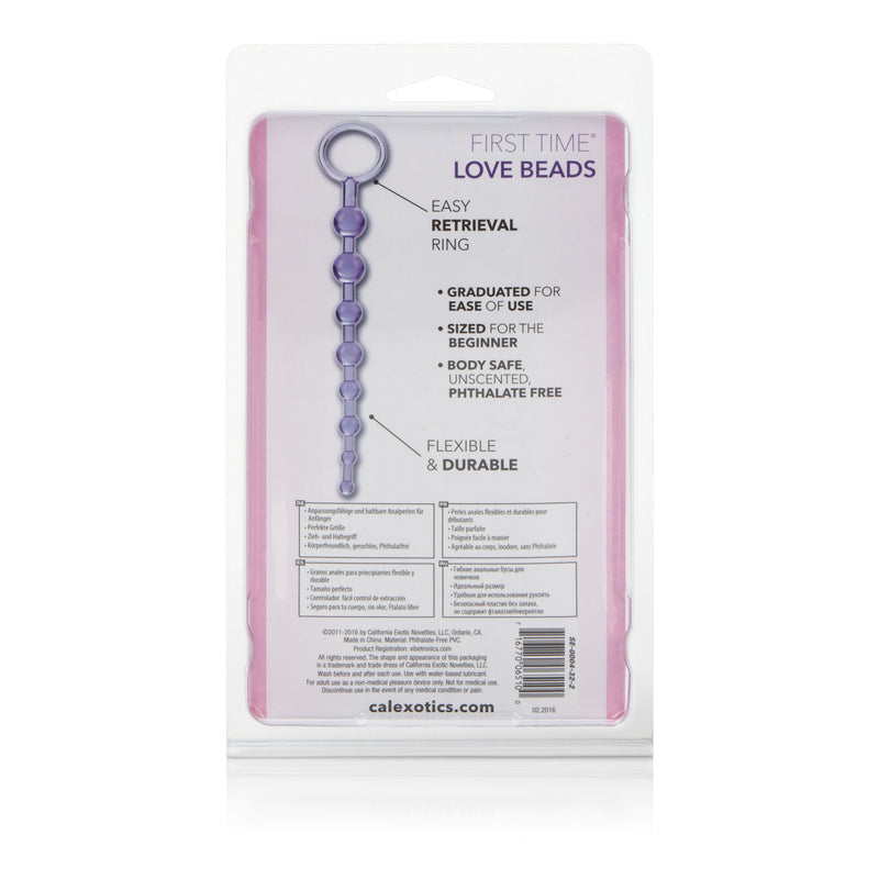 CalExotics First Time Love Beads - Purple
