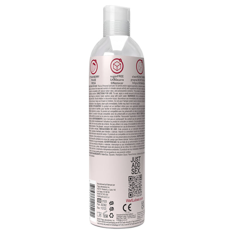 Wet Wet Delicious Oral Play - Strawberry - Waterbased Flavored Lubricant 4 Oz