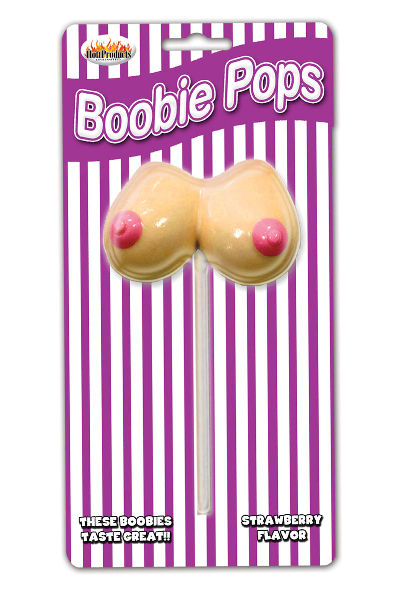 Hott Products Boobie Pops - Strawberry