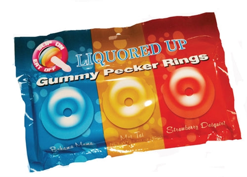 Hott Products Liquored Up Gummy Pecker Rings