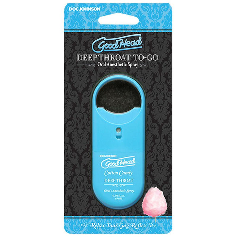Doc Johnson Goodhead - Deep Throat Spray to-Go - Cotton Candy - 0.30 Fl. Oz.
