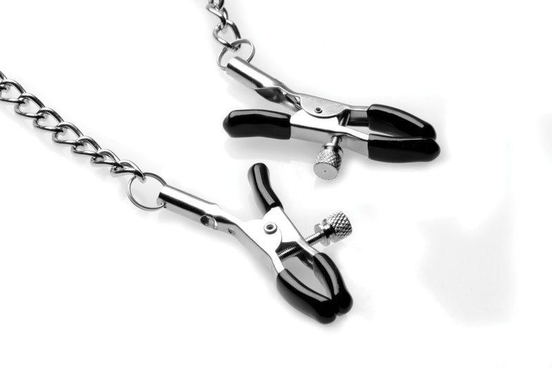 XR Brands Silicone Ball Gag W/nipple Clamps
