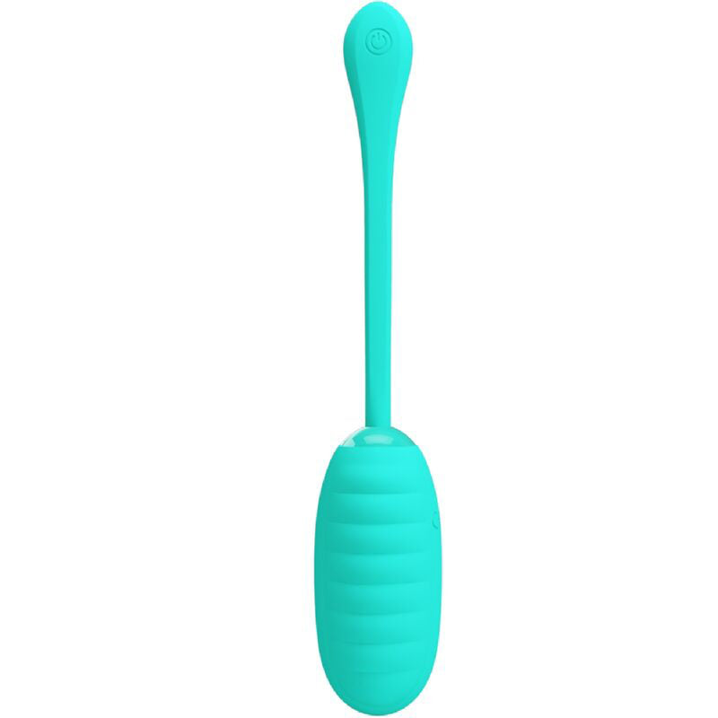 Pretty Love Kirk Rechargeable Vibrating Egg - Turquoise
