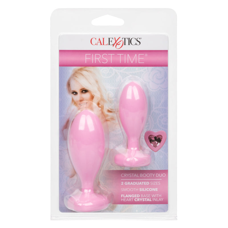 CalExotics First Time Crystal Booty Duo - Pink