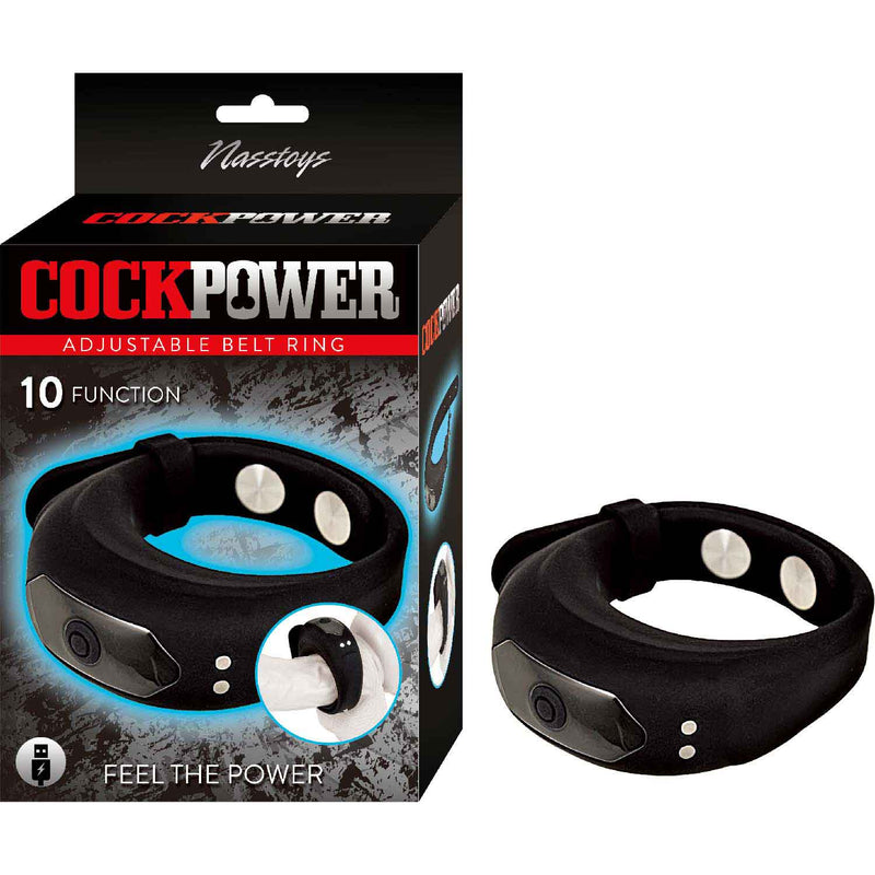 Nasstoys Cockpower Adjustable Belt Ring - Black