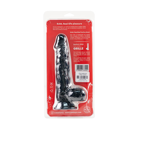 Camtoyz Realistic Dildo Grille - Black