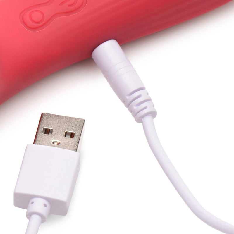 XR Brands Bloomgasm Passion Petals 10x Suction Rose Vibrator - Red