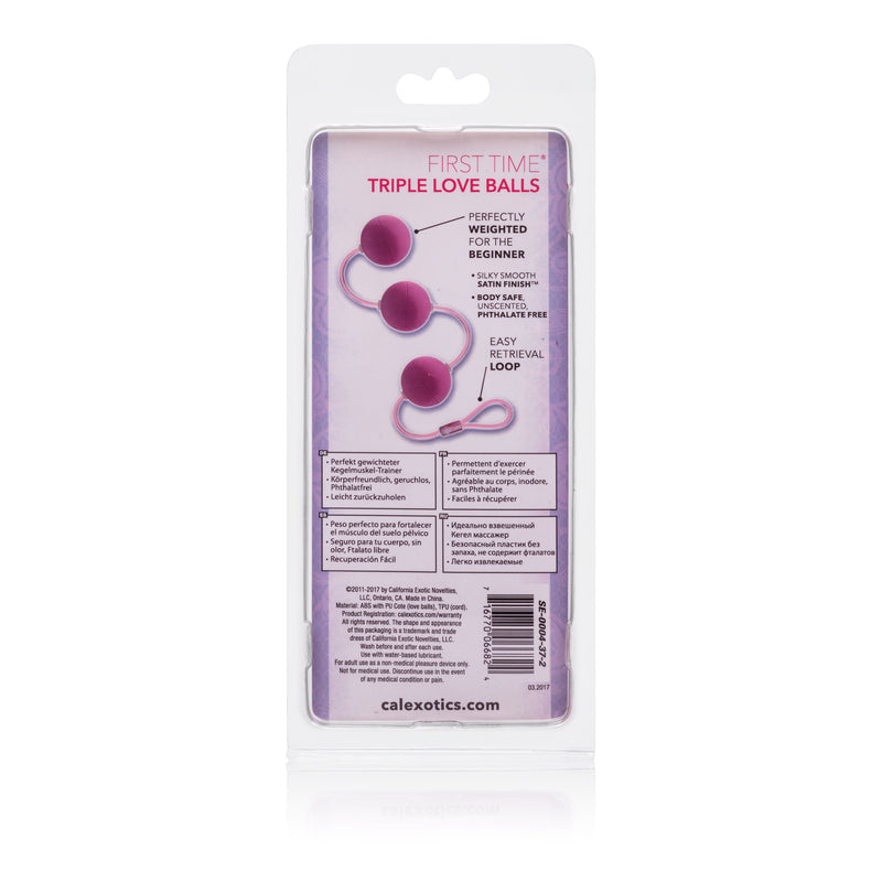 CalExotics First Time Love Balls Triple Lovers - Pink
