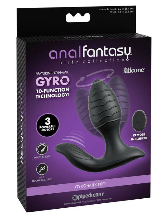 Pipedream Anal Fantasy Elite Gyro - Milk Pro - Black