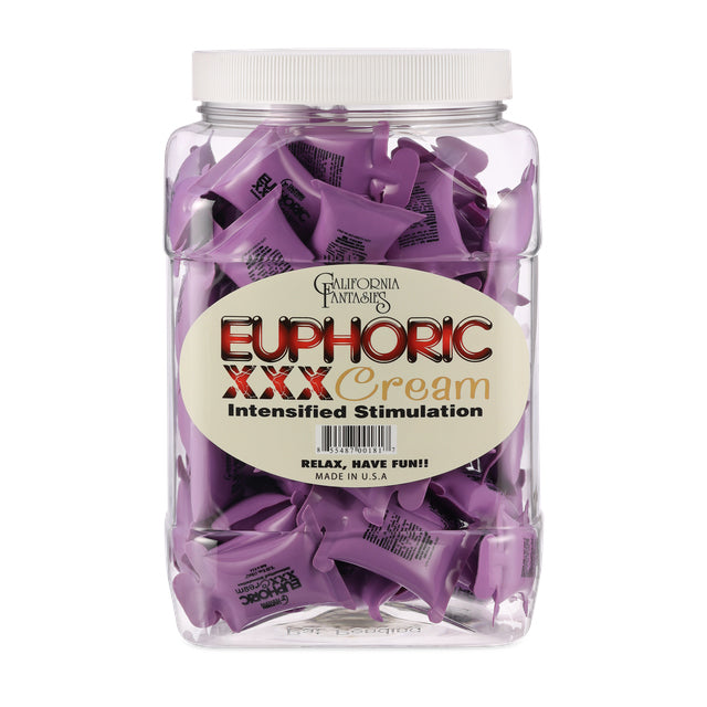 California Fantasies Euphoric XXX Cream - 72 Piece Fishbowl - 10 ml Pillows
