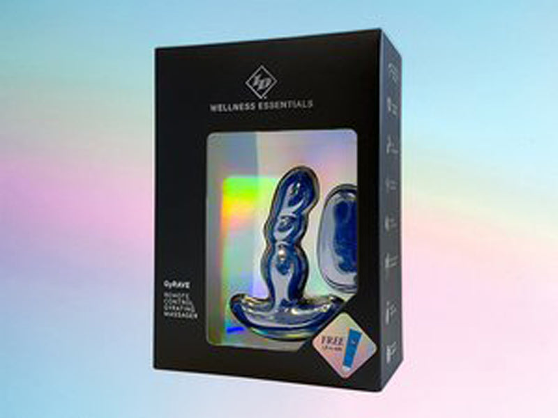 I.D. Lubricants Gyrave Remote Control Gyrating Massager - Blue