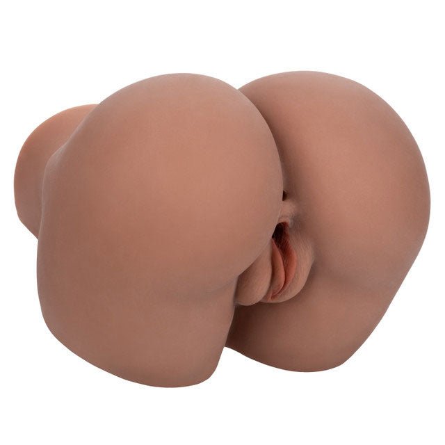 CalExotics Stroke It Vibrating Twerking BBL - Brown - Stroker Masturbator - Realistic Body Part Stroker