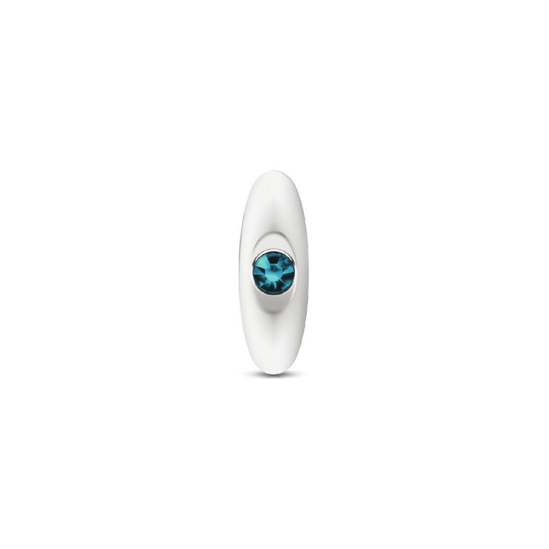 Viben Silver Anchor Buttplug Kit - Clear Iridescent/teal