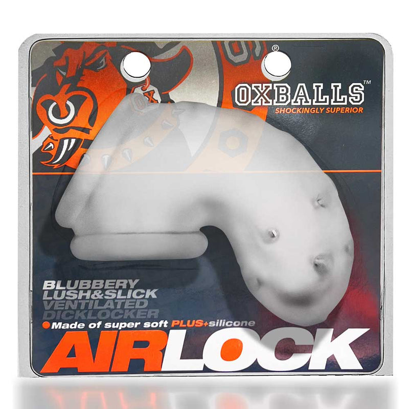 Oxballs Airlock Air-Lite Vented Chastity - Clear Ice