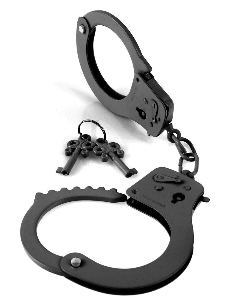 Pipedream Fetish Fantasy Series Designer Metal Handcuffs - Black
