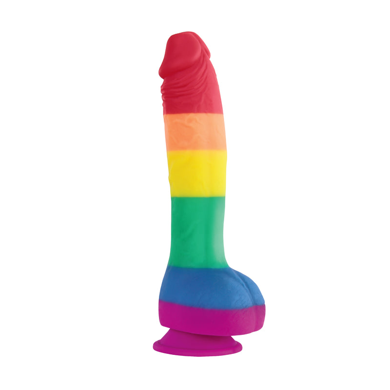 nsnovelties Colours Pride Edition - 8 Inch Dong - Rainbow