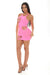 "Heart Rate Bodystocking Dress - Pink - Os PKL-25129PKOS"