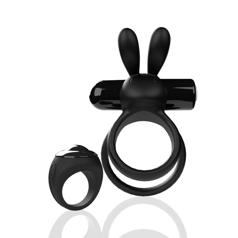 "Screaming O Remote Controlled Ohare XL Vibrating Ring - Black SO-ARCHARXL-BL"