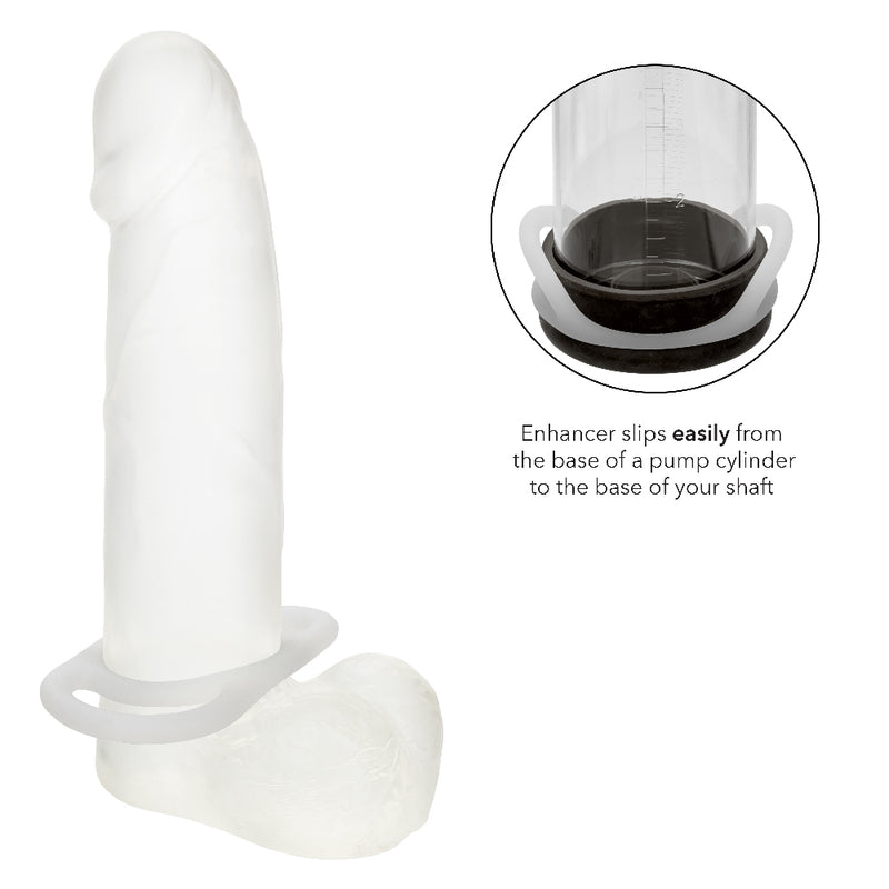 CalExotics Alpha Liquid Silicone Commander Ring - Natural