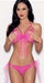 "Flirty Bow Tie Top and Bottom - Os - Neon Pink ES-2330NEOPK"