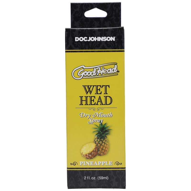 Doc Johnson Goodhead - Wet Head - Dry Mouth Spray - Pineapple - 2 Fl. Oz.