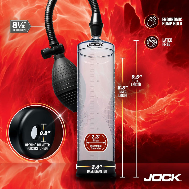 Curve Toys Amp Up Penis Pump With Bulb - Clear