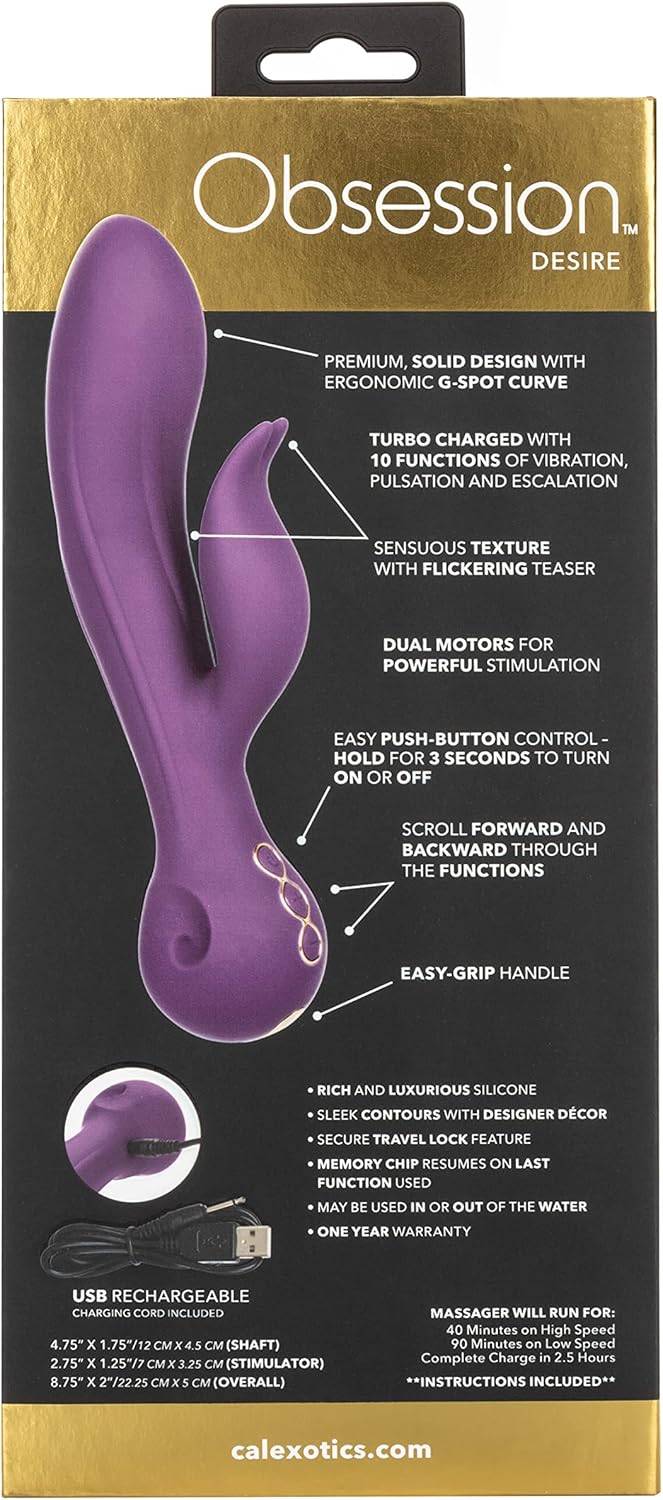Obsession Desire Rechargeable Silicone Rabbit Massager