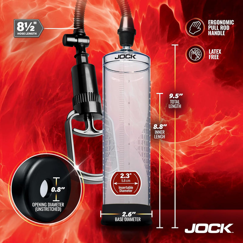Curve Toys Amp Up Penis Pump With Pull Rod - Clear