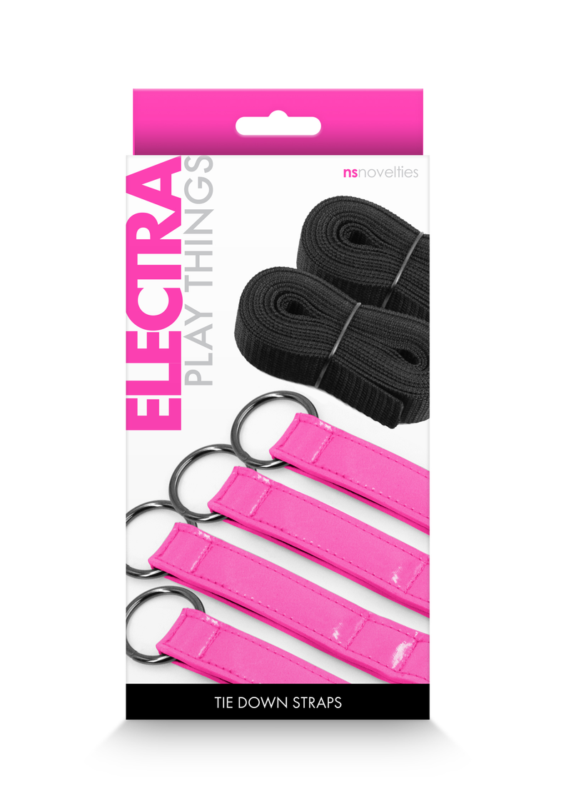 nsnovelties Electra Play Things - Tie Down Straps - Pink