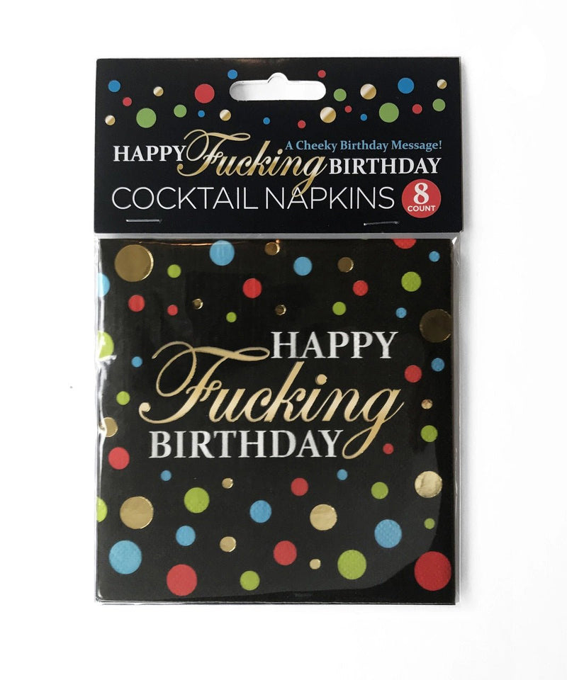 Little Genie Happy Fucking Birthday Cocktail Napkins