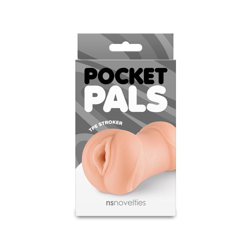 NS Novelties Pocket Pals - Vagina Stroker - Tan - Stroker Masturbator - Realistic Pocket Pussy - Mini Stroker