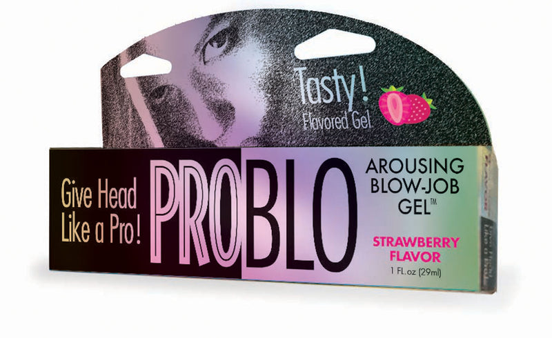 Little Genie Problo Arousing Blow-Job Gel - Strawberry - 1.5 Fl. Oz.