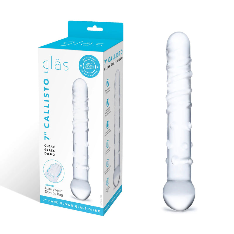 Electric Novelties Callisto Clear Glass Dildo