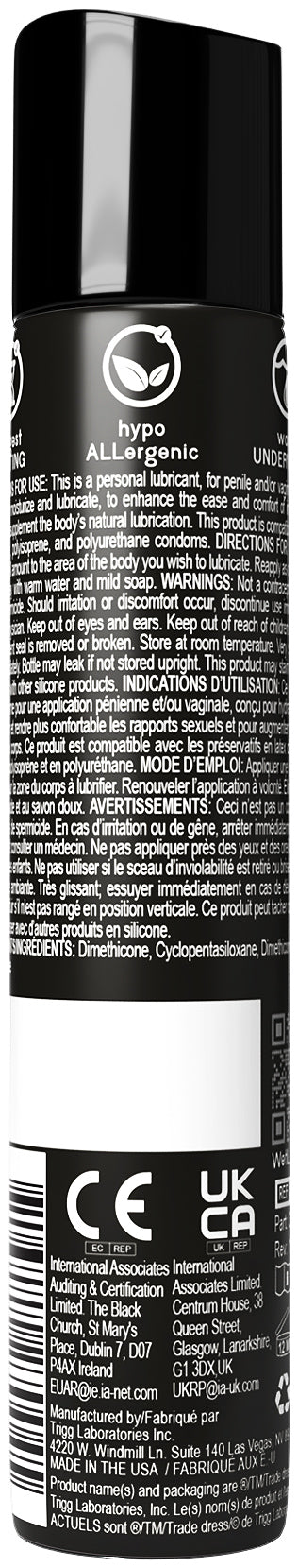 Wet Wet Platinum - Luxury Silicone Based Lubricant 1 Oz