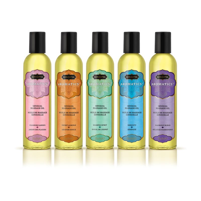 Kama Sutra Aromatic Massage Oil Pre- Pack Display - 15 Pieces