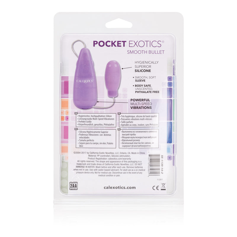 CalExotics Silicone Slims Vibrating Smooth Bullet - Purple