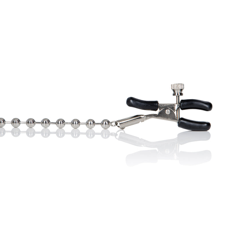 CalExotics Silver Beaded Nipple Clamps