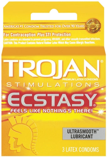 Paradise Marketing Trojan Ultra Ribbed Ecstasy - 3 Pack