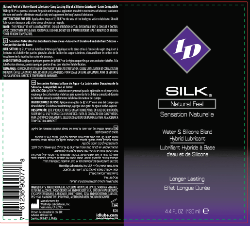 I.D. Lubricants ID Silk Silicone and Water Blend Lubricant 4.4 Oz