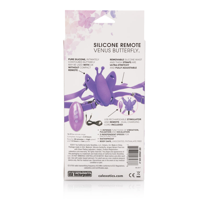 CalExotics Venus Butterfly Silicone Remote Wireless Micro Butterfly