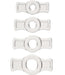 "Titanmen Tools Cock Ring Set - Clear DJ3503-07"