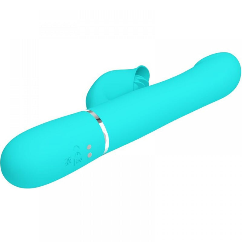 Pretty Love Falin Rabbit Vibrator Pearls - Turquoise